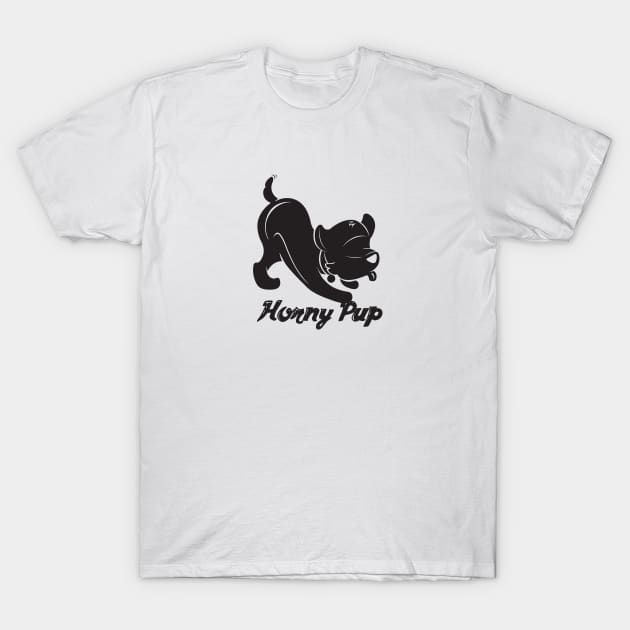 Horny Pup T-Shirt by Jock32
